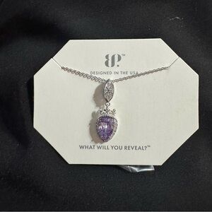 The Sterling Club Purple Pendant Necklace BP